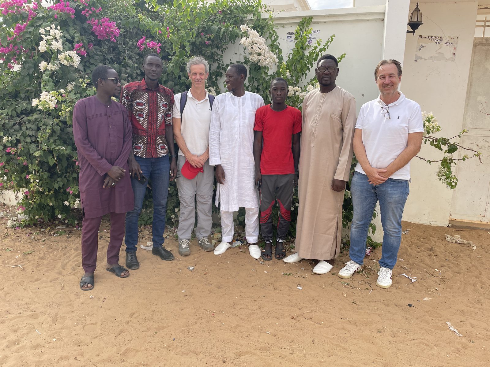 Equipo de trabajo en la Commune de Niakhene, 2022